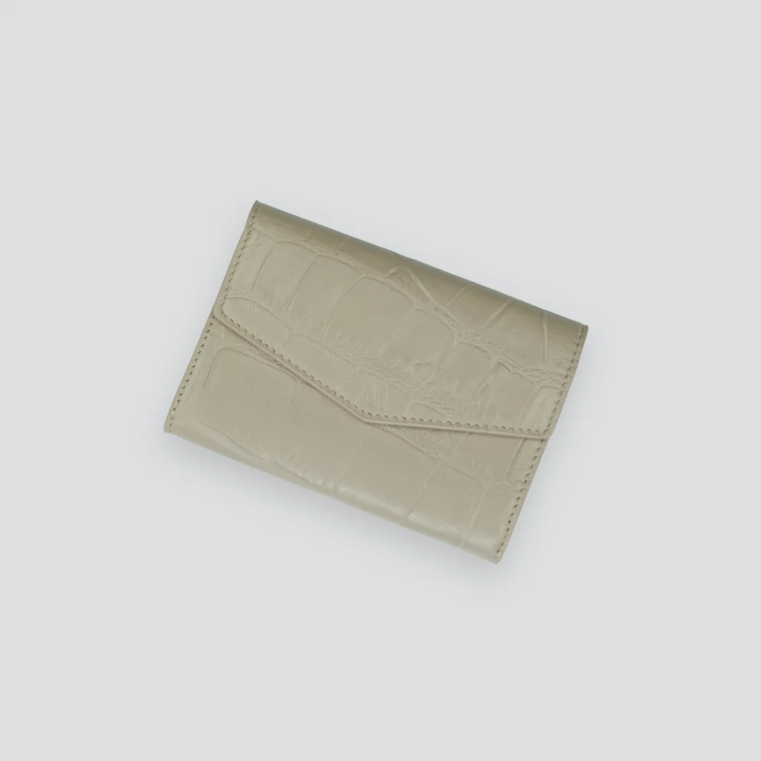 Envelope Pouch - soft croco clay taupe