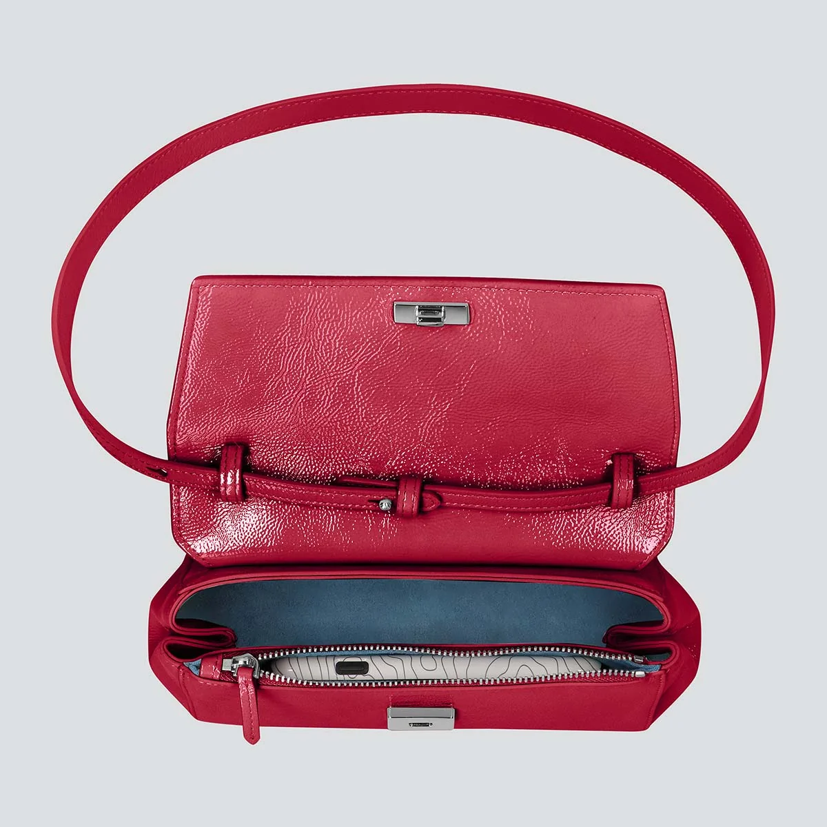 Ikon Clutch - naplack ruby pink - Image 2