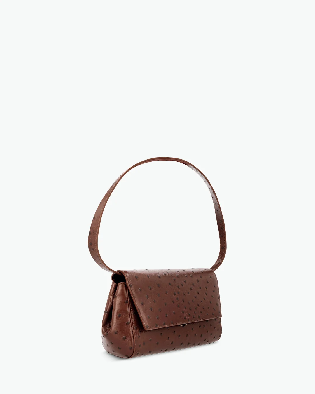 Ikon Clutch - ostrich chocolate brown - Image 2