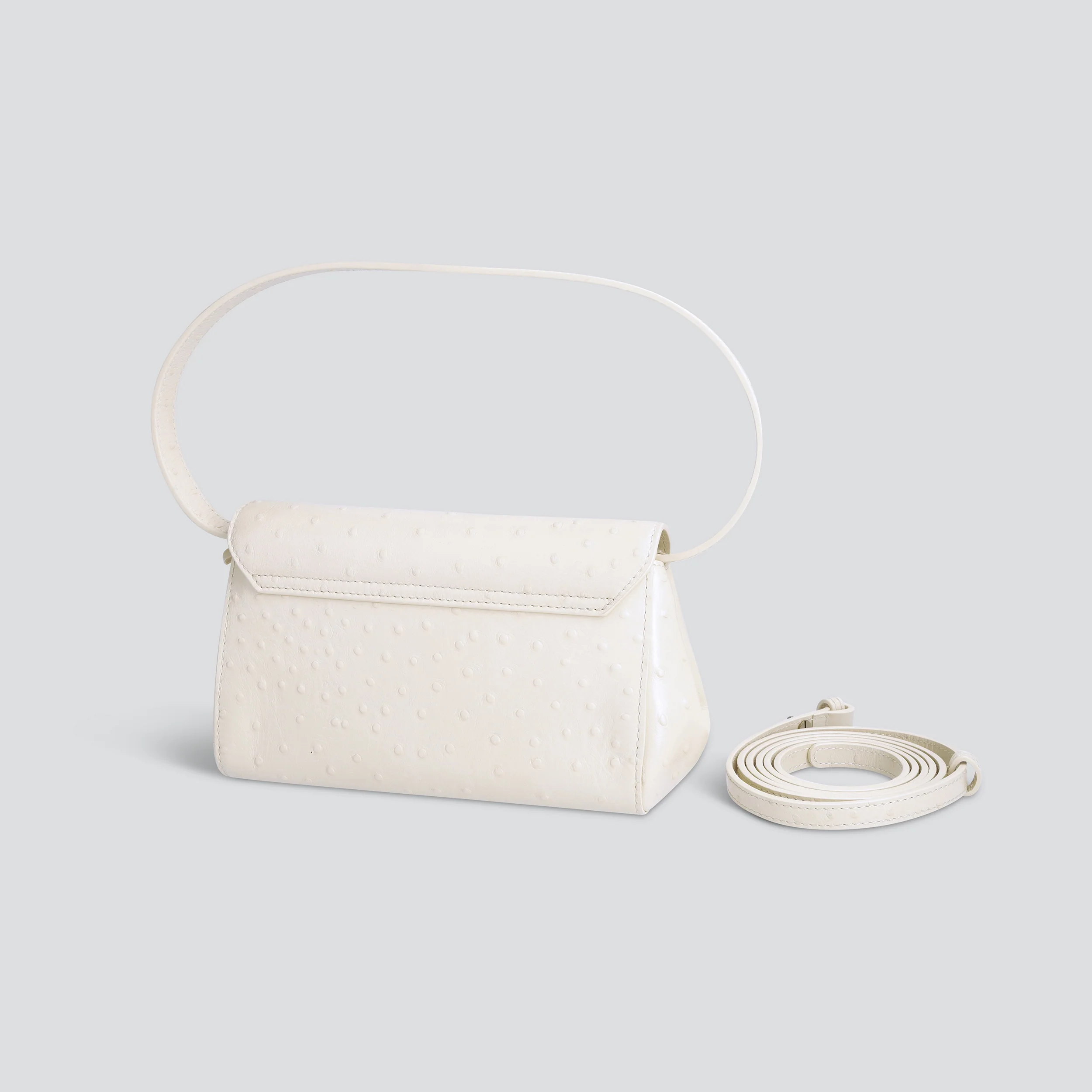 Ikon Clutch - ostrich cream - Image 2