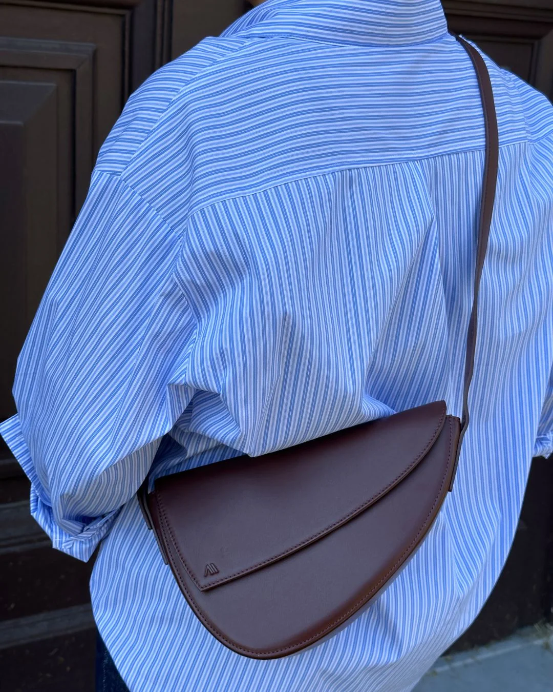 Rebel Cross Body - soft touch chestnut brown - Image 5