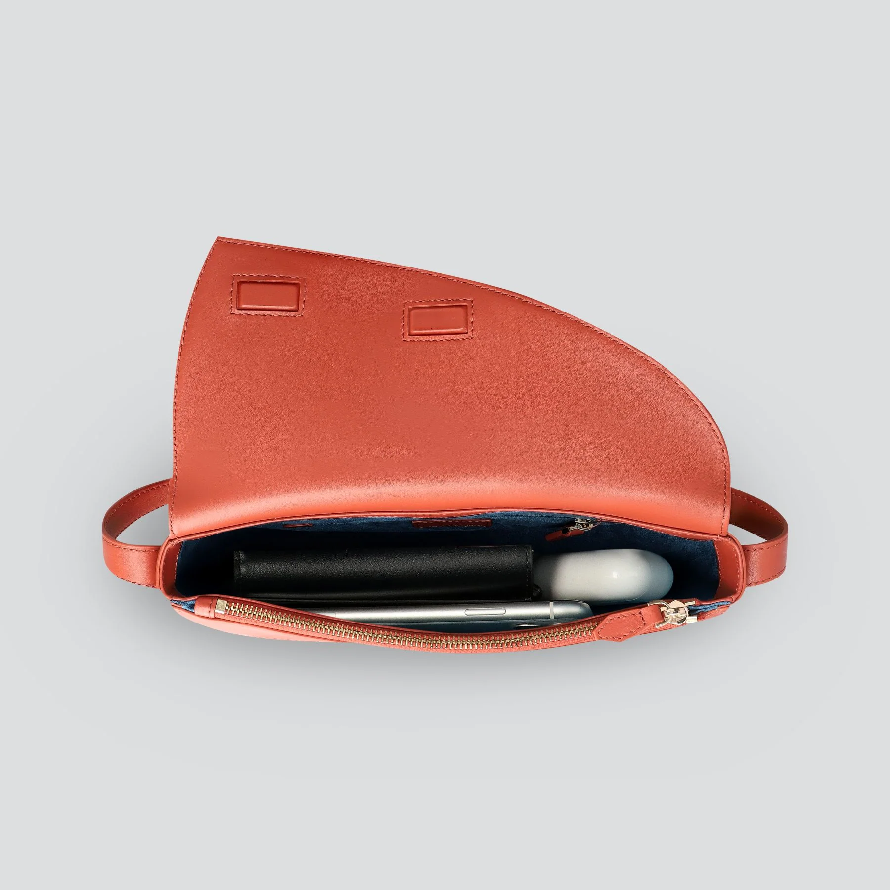 Rebel Cross Body  - soft touch terracotta - Image 2