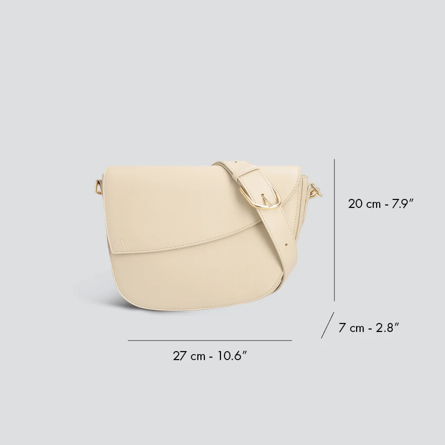 Rebel Saddle Bag - soft touch cream - Image 4